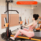 10-in-1 Multifunctional Home Gym Weight Bench Set with Squat Rack Lat Pulldown Preacher Curl Bench Press Station