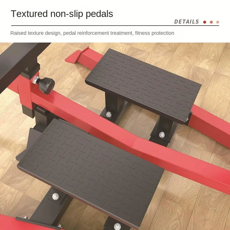 T-Bar Row Platform Landmine Attachment, Single Station Low & High Push Pull Trainer, Home Gym Full-Body Strength Training Equipm