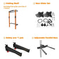 Foldable Wall Mounted Squat Rack with Pull Up Bar, Adjustable Steel Home Gym Power Rack Space Saving Weight Lifting Station