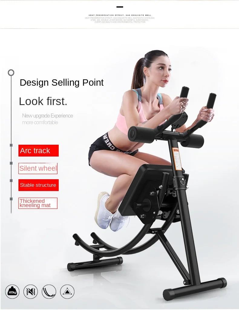 Abdominal Trainer Waist Shaping Machine, Portable Abdominal Crunch Workout Equipment, Home Gym Waist Belly Fitness Trai