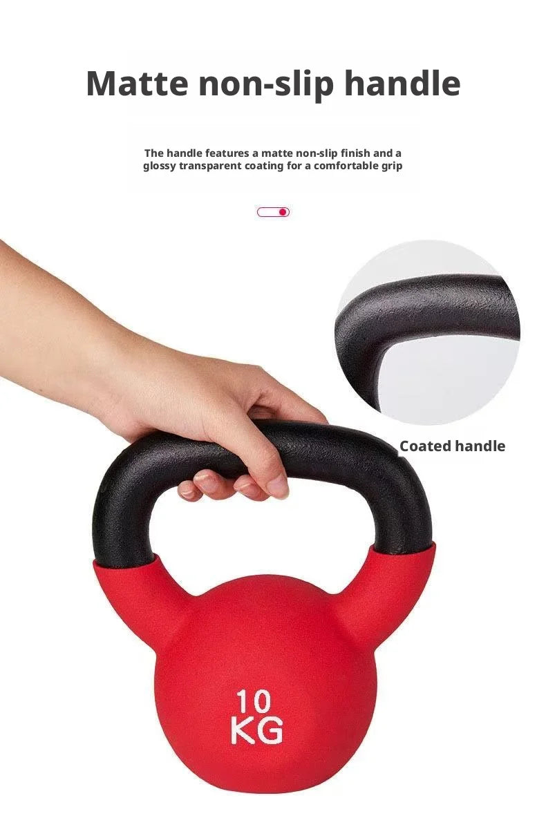 Adjustable Neoprene Kettlebell Competition Grade Coated Gym Home Fitness Weight Lifting Strength Training Equipment Men Women