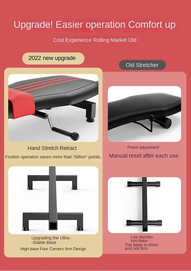 Multifunctional Portable Cervical Lumbar Traction Bed Home Spine Back Stretch Relief Therapy Fitness Equipment