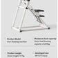 Foldable Vertical Stair Climber Machine with Handrail Digital Display for Home Gym Full Body Cardio Workout Fitness Equipment