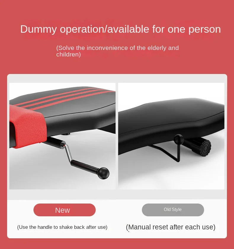 Multifunctional Portable Cervical Lumbar Traction Bed Home Spine Back Stretch Relief Therapy Fitness Equipment