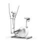 Home Use Elliptical Machine with LCD Monitor, Compact Magnetic Cross Trainer for Cardio Fitness Training
