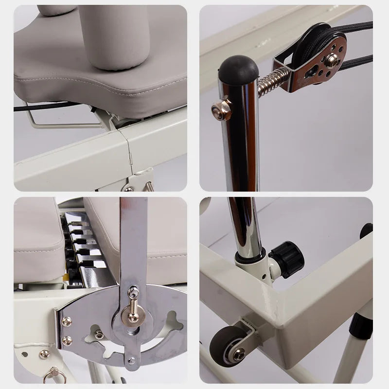 Foldable Pilates Reformer Machine Home Gym Equipment Yoga Bed Resistance Bands Full Body Workout Trainer