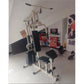 Multi-Function Home Gym Station, Single Station Full Body Workout Machine with Weight Stack, Strength Training Equipment for Che