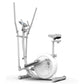 2 in 1 Elliptical Exercise Bike Foldable Cardio Trainer Indoor Fitness Machine with LCD Monitor for Home Gym