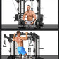 Multi-Function Smith Machine Home Gym Smith Rack Cable Crossover Fly Station Squat Bench Press Weight Lifting Fitness Equipment