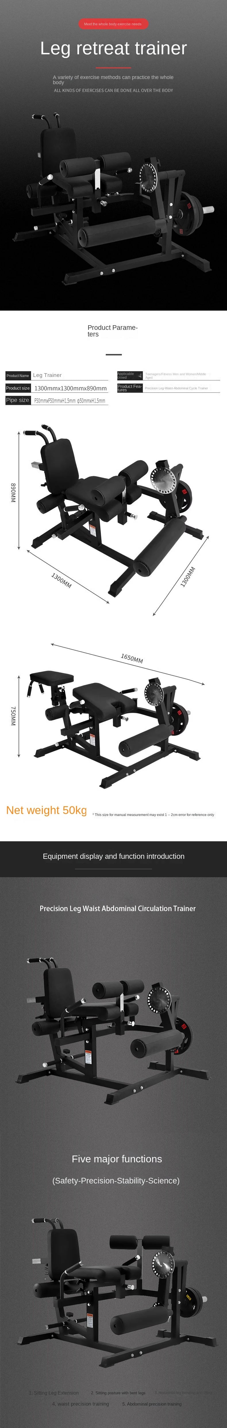 Adjustable Leg Extension and Curl Machine for Home Gym, Seated Leg Workout Equipment, Thigh and Hamstring Training Bench