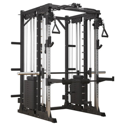 Multi-Function Smith Machine Home Gym Smith Rack Cable Crossover Fly Station Squat Bench Press Weight Lifting Fitness Equipment