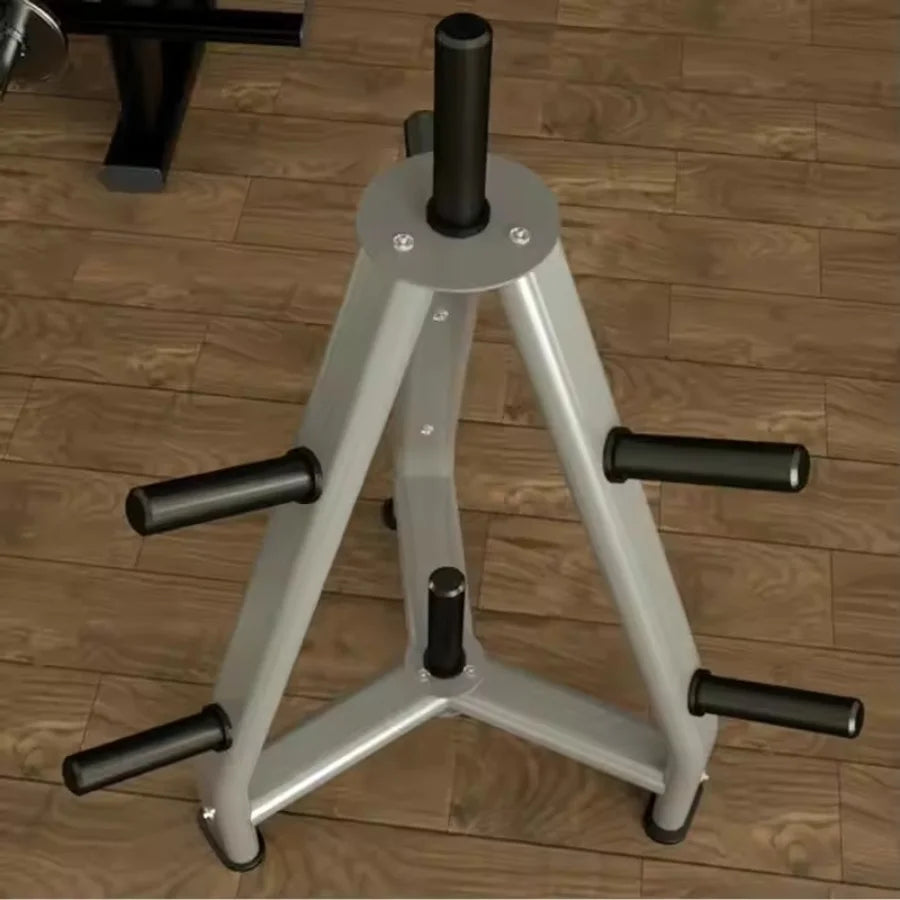 Commercial Weight Plate Tree Rack, Barbell Plate Storage Holder for Home Gym, Heavy Duty Steel Organizer for Fitness Equipment
