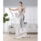 2 in 1 Elliptical Exercise Bike Foldable Cardio Trainer Indoor Fitness Machine with LCD Monitor for Home Gym