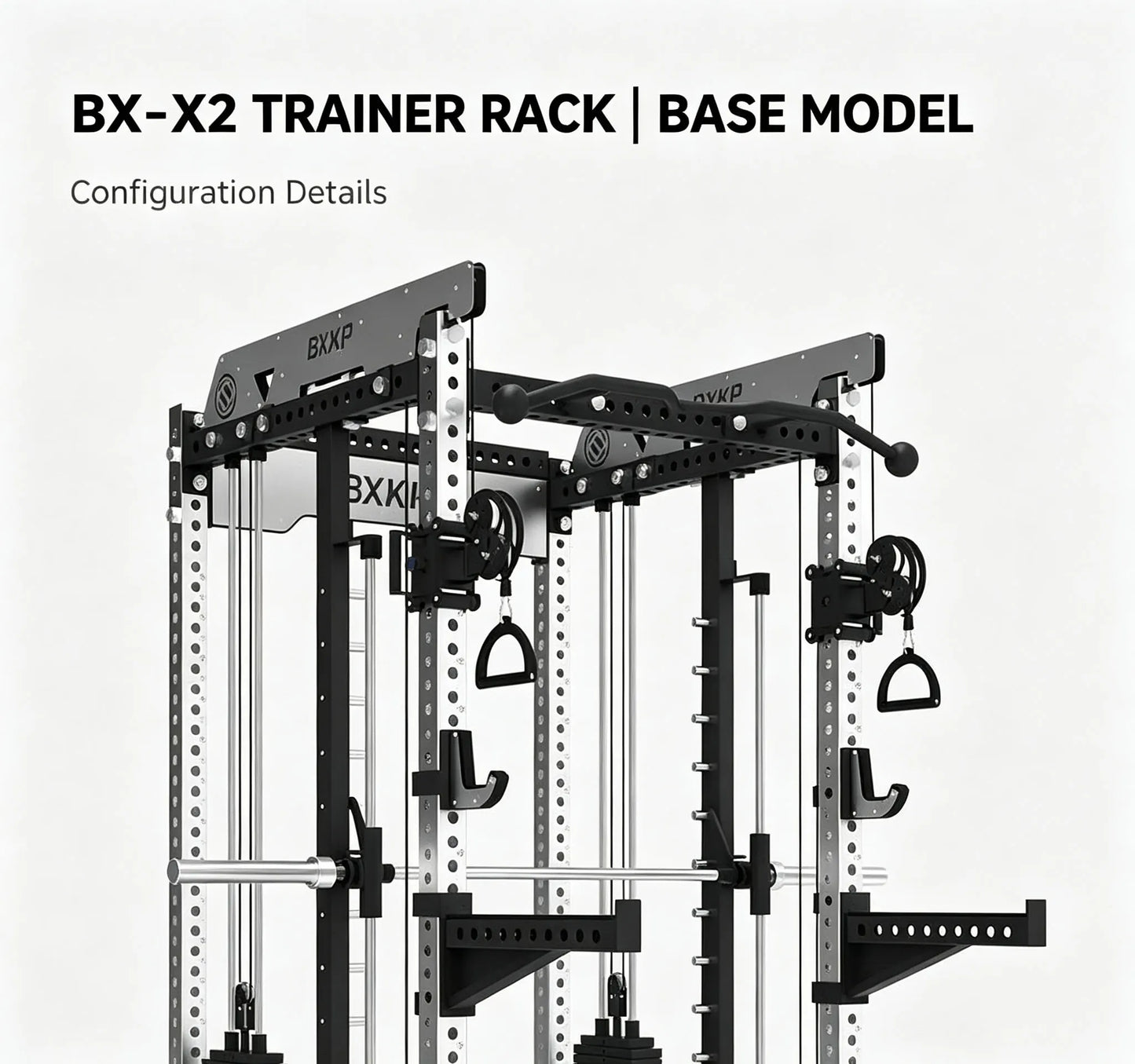 Pin Loaded Smith Machine Multi Function Squat Rack Commercial Home Gym Strength Training Equipment with Cable System & Pec Fly