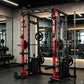 Multi-Function Smith Machine with Cable Crossover, All-in-One Home Gym Power Rack for Full Body Training