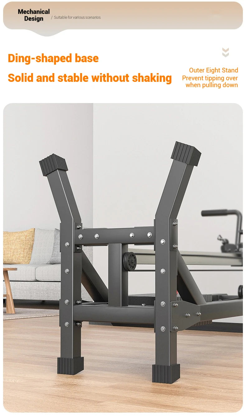 Compact Home Gym Cable Machine with Weight Stack Pull Up Bar Foldable Chest Fly Arm Lat Pulldown Strength Training Equipment