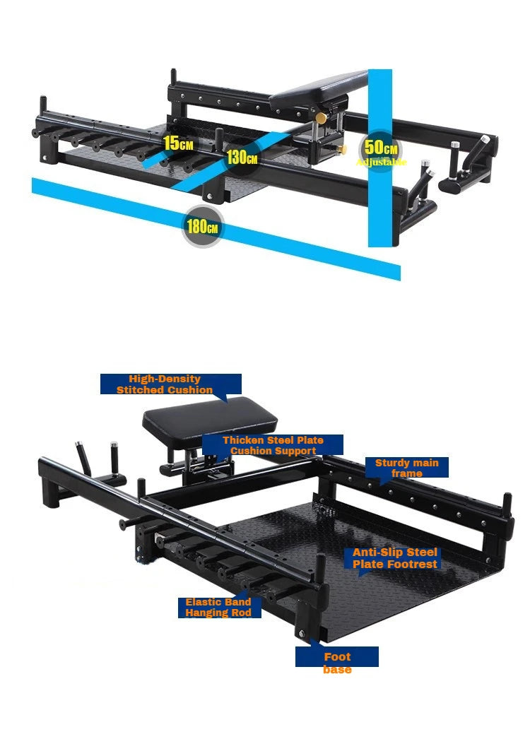 Belt Squat Machine with Platform, Heavy Duty Belt Squat Rack for Lower Body Strength Training Home Gym