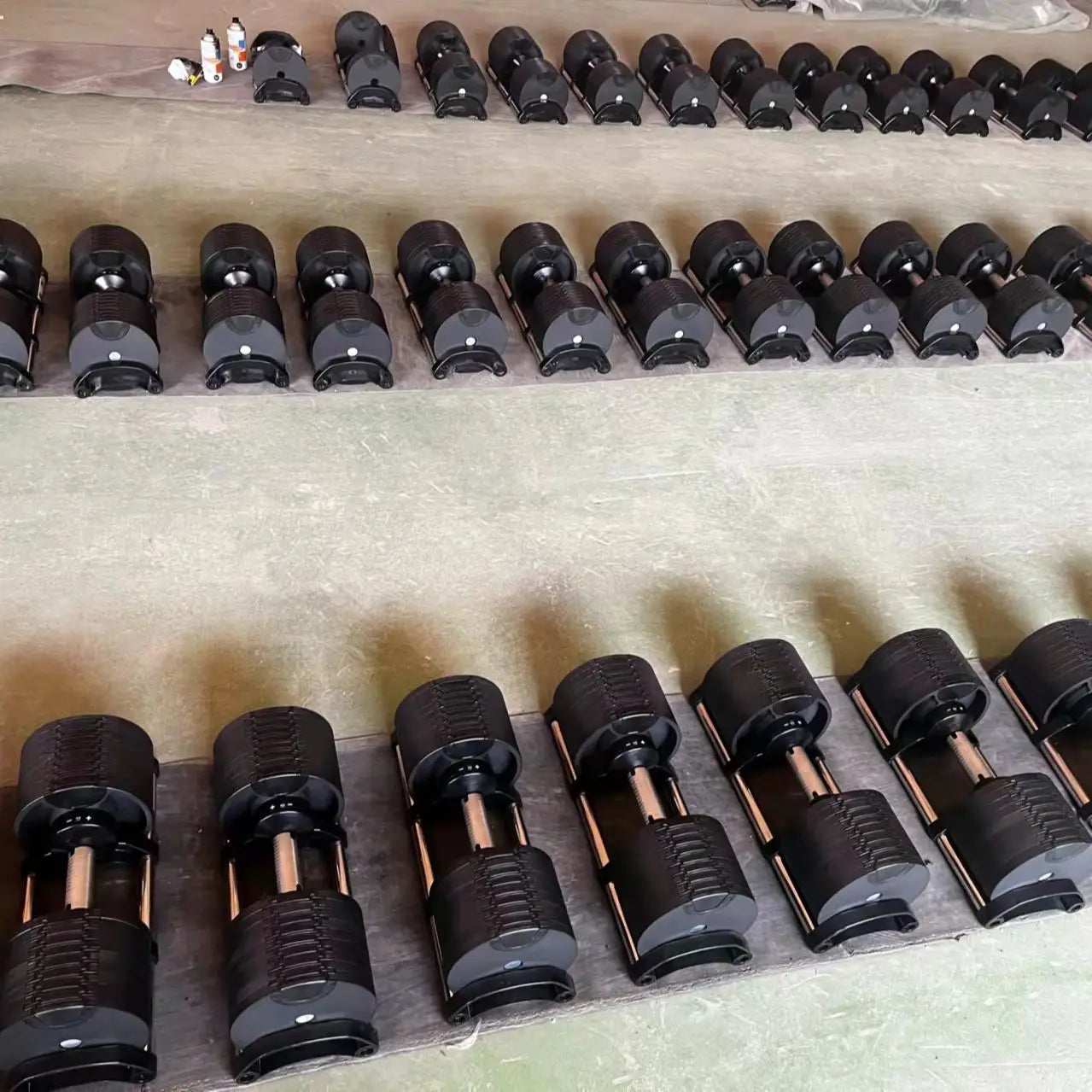 Adjustable Dumbbell Pair 2kg(5lb) or 4kg(9lb) Increase Max 50kg(110lb) Home Gym Weight Set