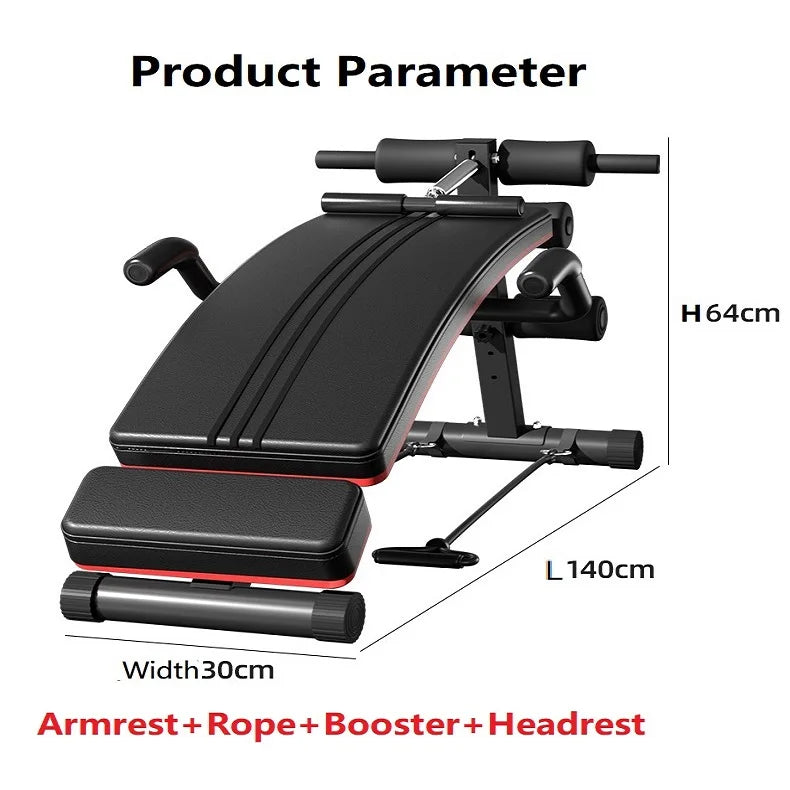 Abdominal Training Sit Up Bench Home Fitness Equipment Adjustable Abdominal Muscle Board Body Workout Machine for Men Core Exerc