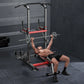 All-in-One Home Gym Power Tower with Weight Bench, Dip Bars & Pull Up Bar for Push-ups, Dips, Pull-ups, Leg Raises