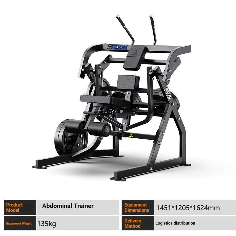 Commercial Plate Loaded Abdominal Crunch Machine Standing Ab Trainer Gym Fitness Equipment