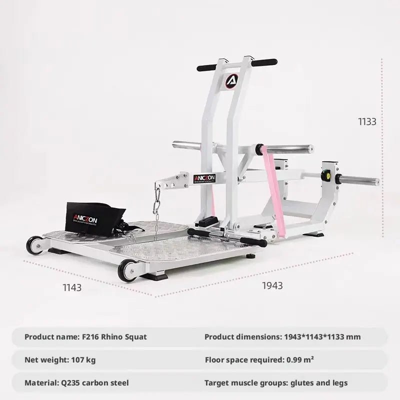 Women Body Shaping Gym Equipment Combo | Hack Squat, Hip Thrust, Leg Abductor Adductor, Lat Pulldown Trainer