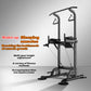 Multifunctional Free Standing Pull Up Bar Station, Space-Saving Power Tower for Home Gym, for Adults & Kids Strength Training