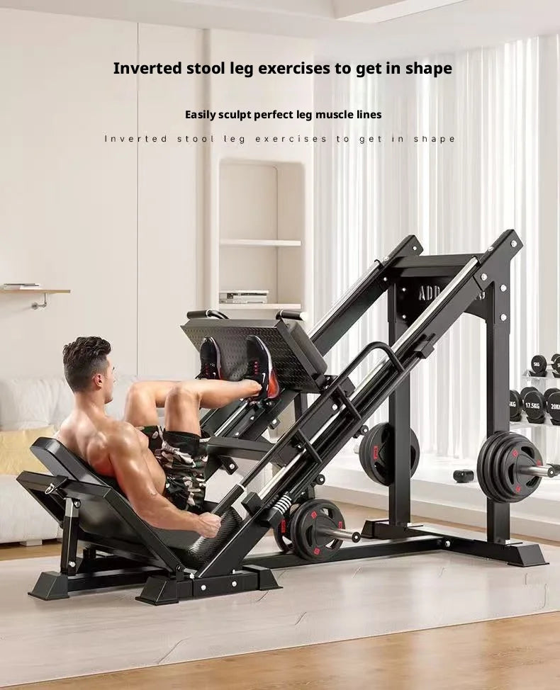 45-Grad-Schrägbeinpresse für den Heim- und Gewerbebereich – Kniebeugenmaschine – Fitnessgerät für das Krafttraining der Beinmuskulatur