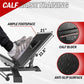 Leg Press Machine for Home Gym, Seated Calf Raise and Hack Squat Equipment, Lower Body Strength Trainer