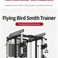 Pin Loaded Smith Machine Multi Function Squat Rack Commercial Home Gym Strength Training Equipment with Cable System & Pec Fly