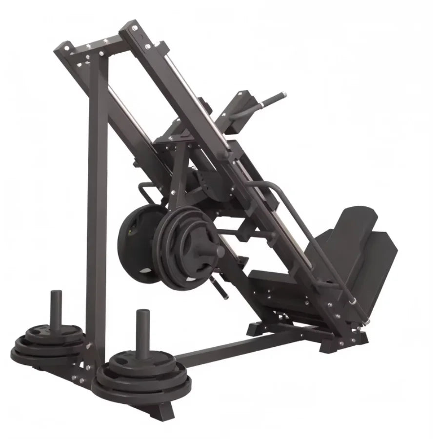 2-in-1 Leg Press Hack Squat Machine, Heavy Duty Fitness Equipment for Strength Training