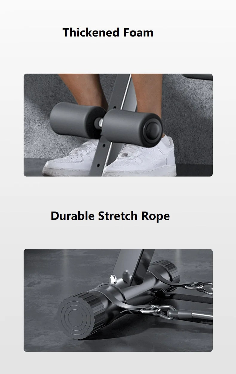 Abdominal Training Sit Up Bench Home Fitness Equipment Adjustable Abdominal Muscle Board Body Workout Machine for Men Core Exerc
