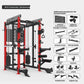 Pin Loaded Smith Machine Multi Function Squat Rack Commercial Home Gym Strength Training Equipment with Cable System & Pec Fly