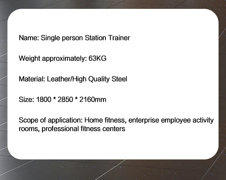 Multi Function Home Gym Equipment, Multi Purpose Strength Training Station for Full Muscle Training, Home & Small Gym Use