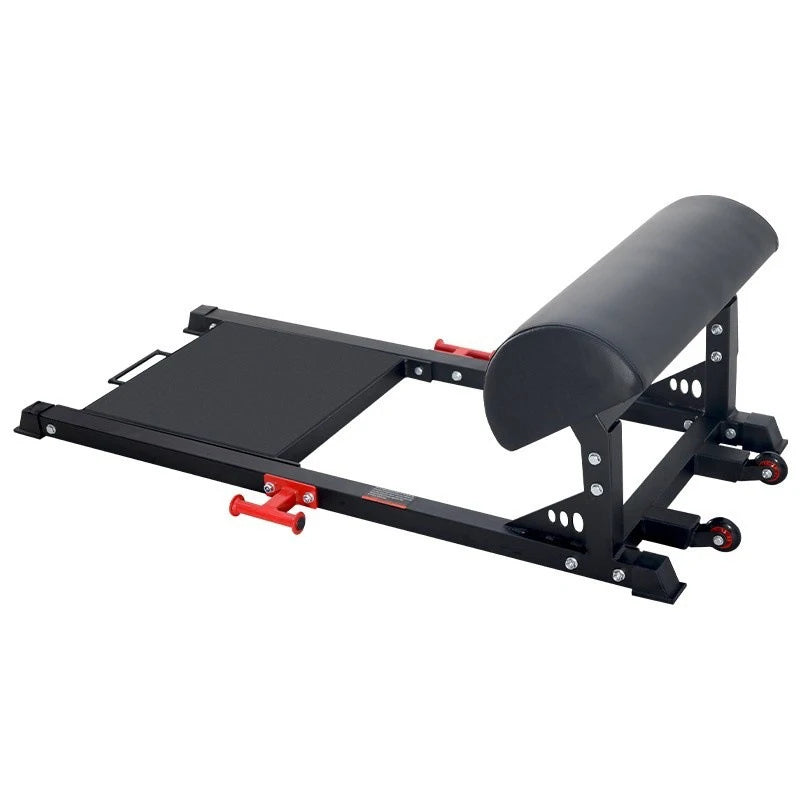 Home Gym Hip Thrust Trainer, Portable Glute Ham Developer with Footplate, Space-Saving Booty Builder Machine for Butt & Leg Work