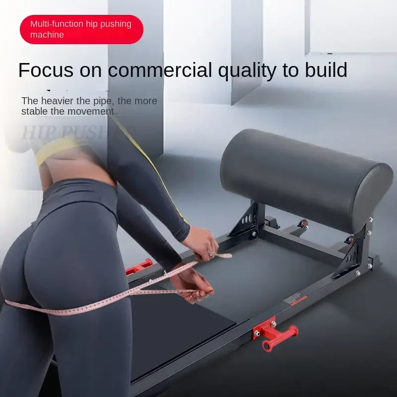 Home Gym Hip Thrust Trainer, Portable Glute Ham Developer with Footplate, Space-Saving Booty Builder Machine for Butt & Leg Work