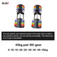 Multi-Color Adjustable Dumbbell Set, 2KG(5LB) or 4KG(9LB) Increment, Up to 50KG(110LB), Fast Adjustable Dumbbells for Home Gym