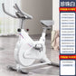 Indoor Stationary Spin Bike, Silent Magnetic Resistance Exercise Bike with LCD Monitor, Home Gym Cardio Workout Equipment