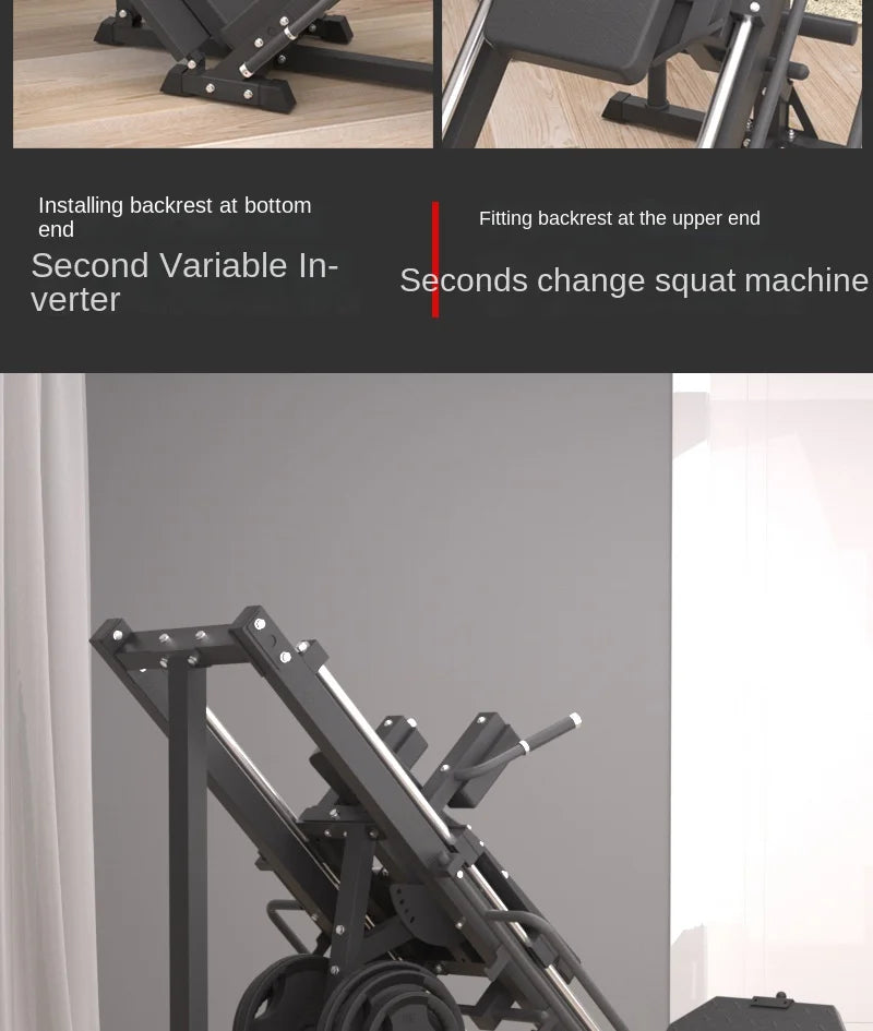 Commercial Leg Press & Hack Squat Machine Heavy Duty Leg Training Equipment for Gym and Home Use
