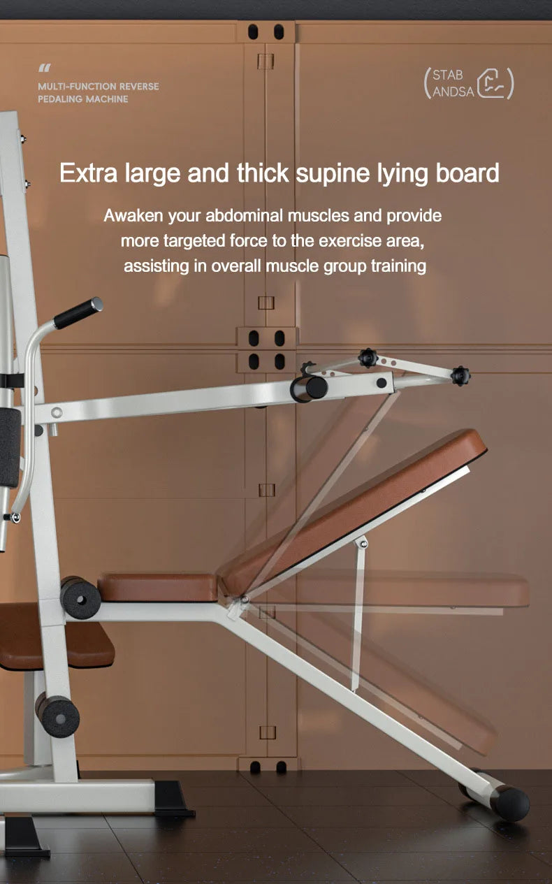 Multi Function Home Gym Equipment, Multi Purpose Strength Training Station for Full Muscle Training, Home & Small Gym Use
