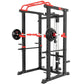 Multi-Functional Power Cage Squat Rack with Cable Pulley System, Heavy Duty Home Gym Full Cage with Lat Pulldown, Dip Bars & Pul