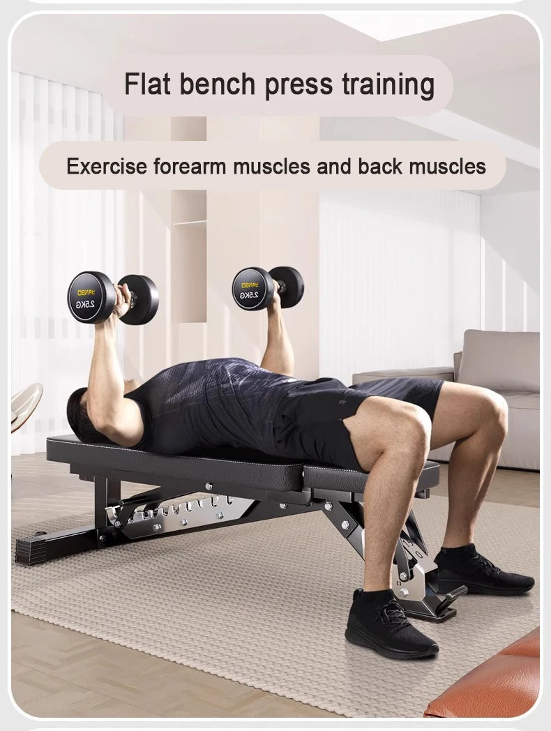 Adjustable Weight Bench Foldable Incline Decline Bench Press Seat Home Gym Dumbbell Workout Bench