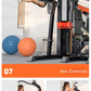Heavy Duty 3 Station Functional Trainer Power Rack Cable Crossover Squat Rack Gym Machine