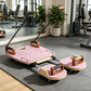 Core Training Ab Roller Machine with Sliding Plates & Resistance Handles, Multifunctional Home Gym Equipment for Abdominal, Glut