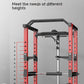 Multifunctional Power Rack with Lat Pulldown - Commercial Grade Home Gym Squat Cage for Weightlifting, Bench Press & Strength Tr