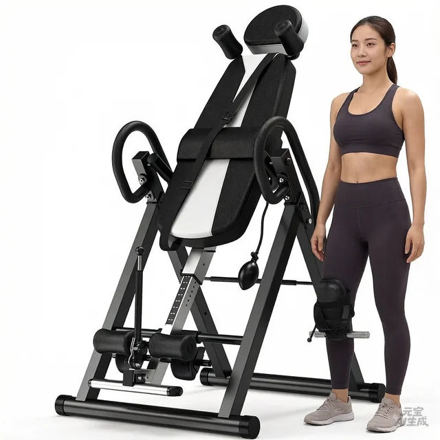 Inversion Table with Adjustable Headrest Back Stretcher Home Gym Fitness Equipment