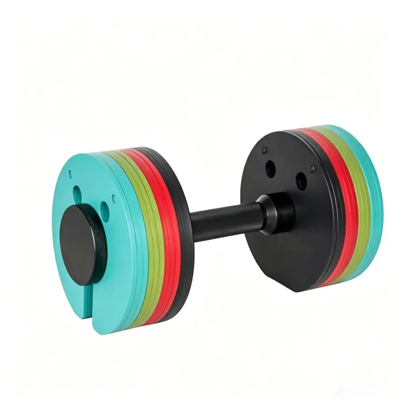 Colorful Adjustable Dumbbell, Customizable Weight Training Set, Portable Free Weights for Home Gym, Fitness & Bodybuilding