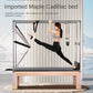 Large Fitness Workout Bench Cadillac Wooden Pilates Yoga Training Body Shaper 5-in-1 Pilates Reformer Complete Set
