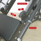 Leg Press Machine, Heavy Duty Weight Training Equipment, Adjustable Leg Exercise Machine for Home Gym