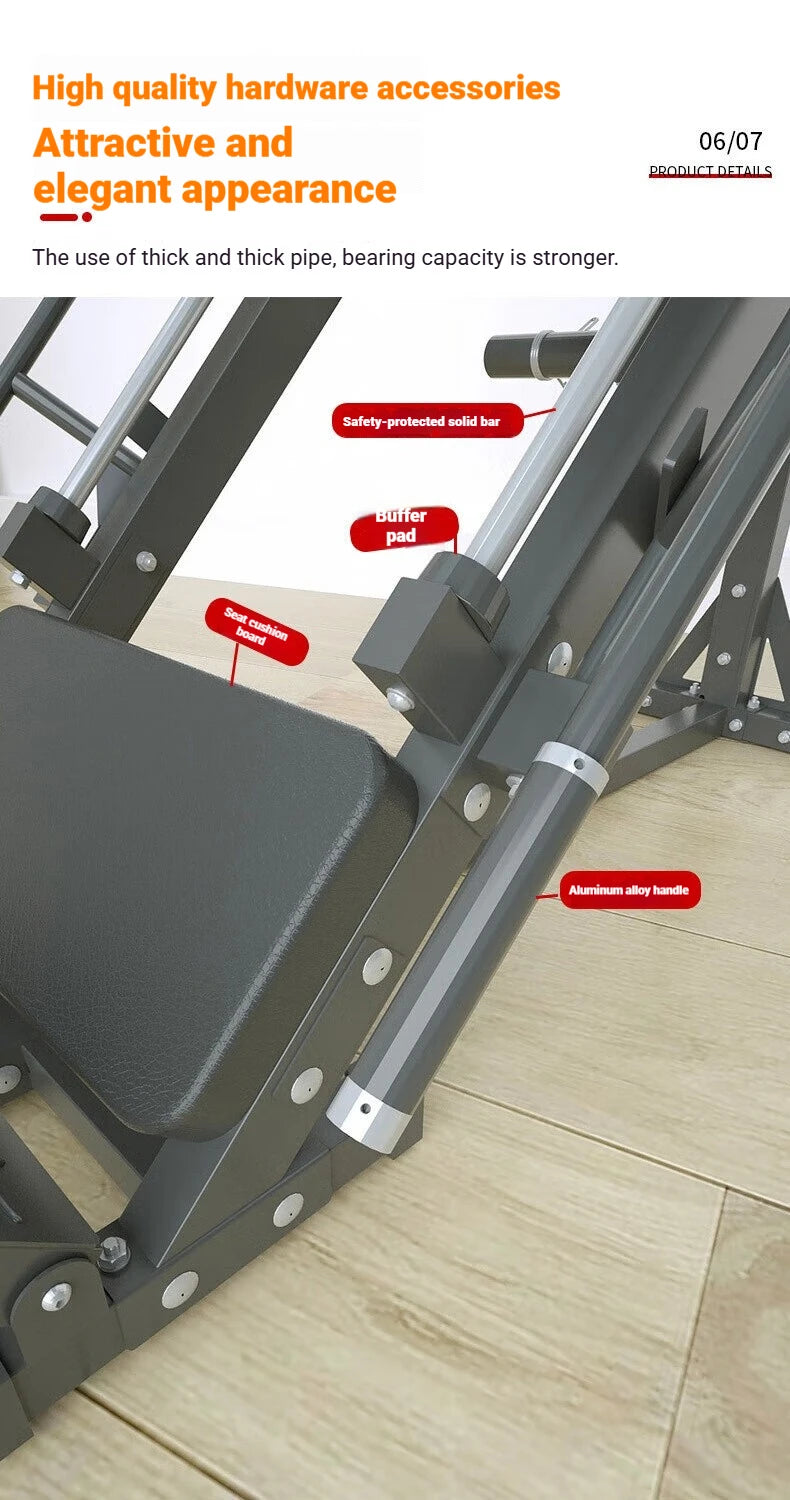 Leg Press Machine, Heavy Duty Weight Training Equipment, Adjustable Leg Exercise Machine for Home Gym